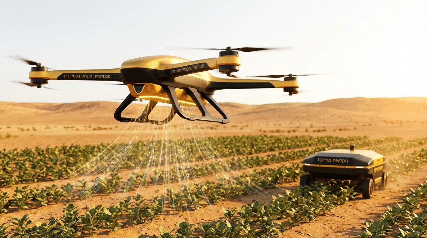מגמות עתידיות בחקלאות חכמה עם רחפנים — טכנולוגיות ובינה מלאכותית